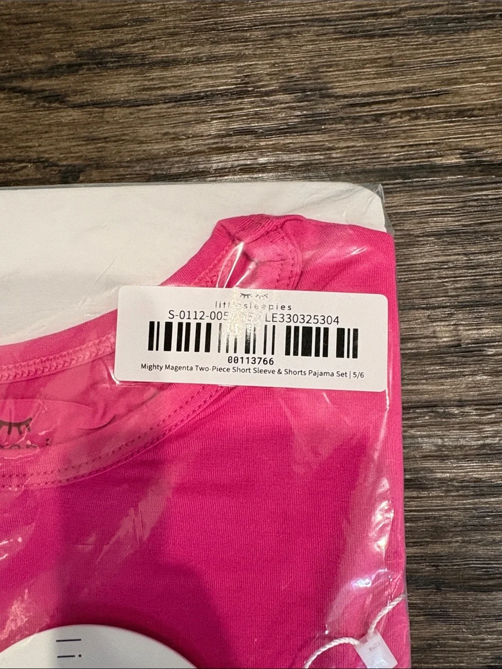 little sleepies mighty magenta short sleeve and shorts